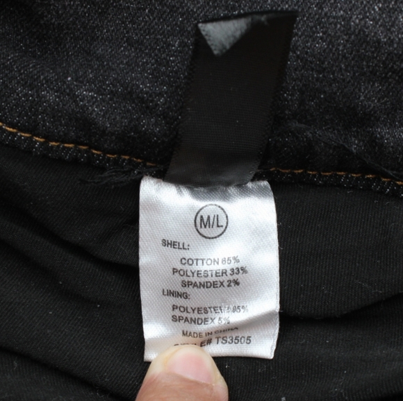 Black/Brown Hue Mini Denim Skirt – Size M/L - Picture 2 of 4